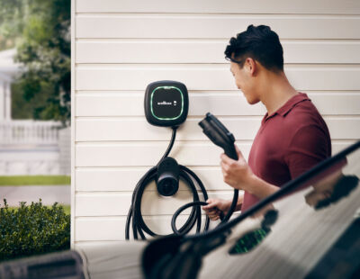 Wallbox EV Charger Wallbox home EV charging station with sleek design, installed after online assessment and approval of all necessary permits
