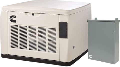 CUmmins_Generator-removebg-preview Cummins Power Generation unit installed outside a residential property, showcasing a trusted whole-house generator equipped with advanced features for reliable energy backup