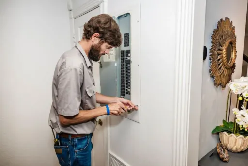Electrician doing skilled repairs